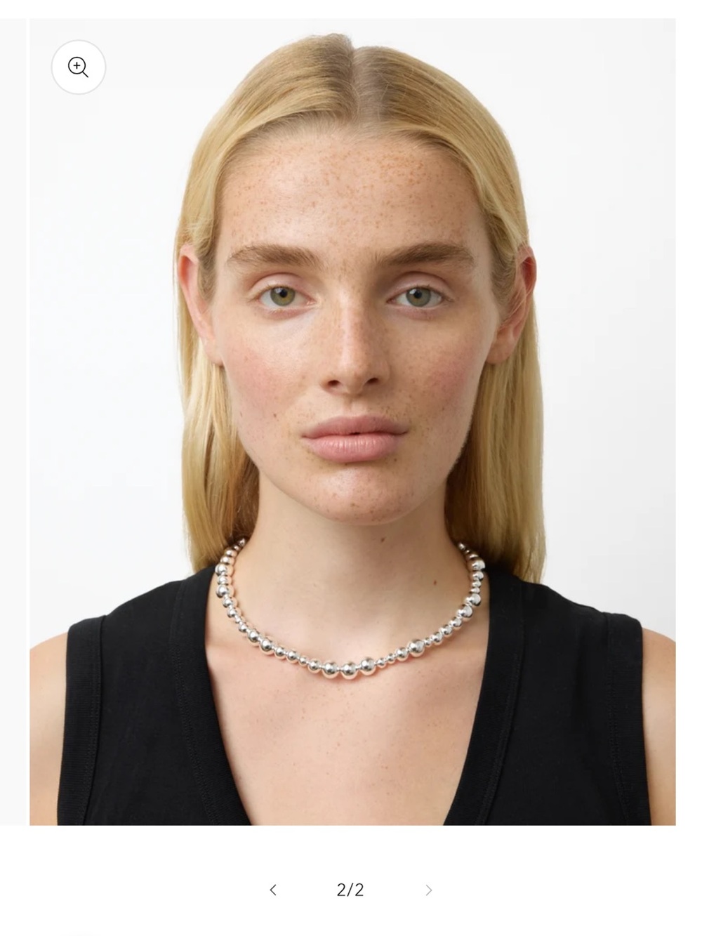 BRAND NEW LIE STUDIO ELLY NECKLACE IN SILVER
